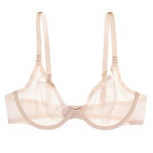 CUUP The Plunge Bra Blush Mesh
